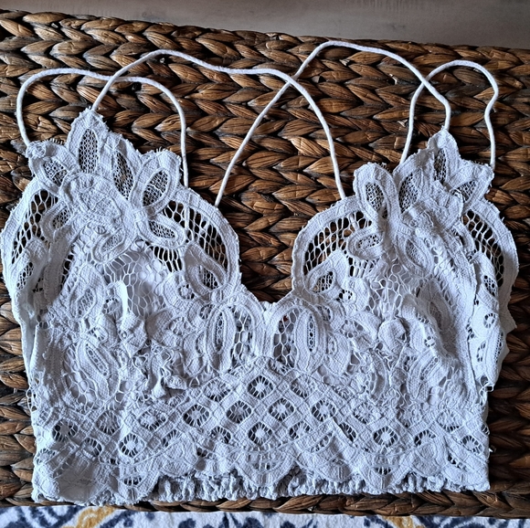 FP Adella Lace Bralette - Light Grey (Stone) - Picture 3 of 6